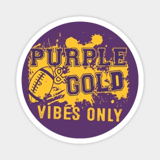 Purple & Gold Game Day For High School Football Group Fans Magnet